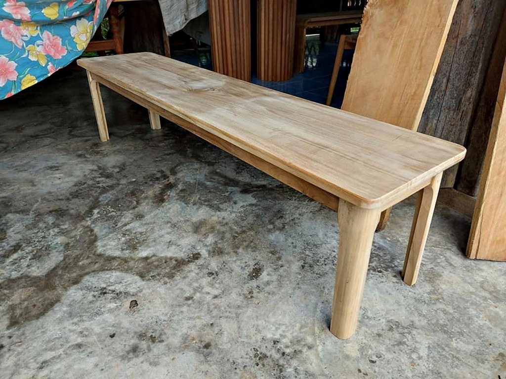 ม้านั่งขาโค้งนอก 40*200ซม.