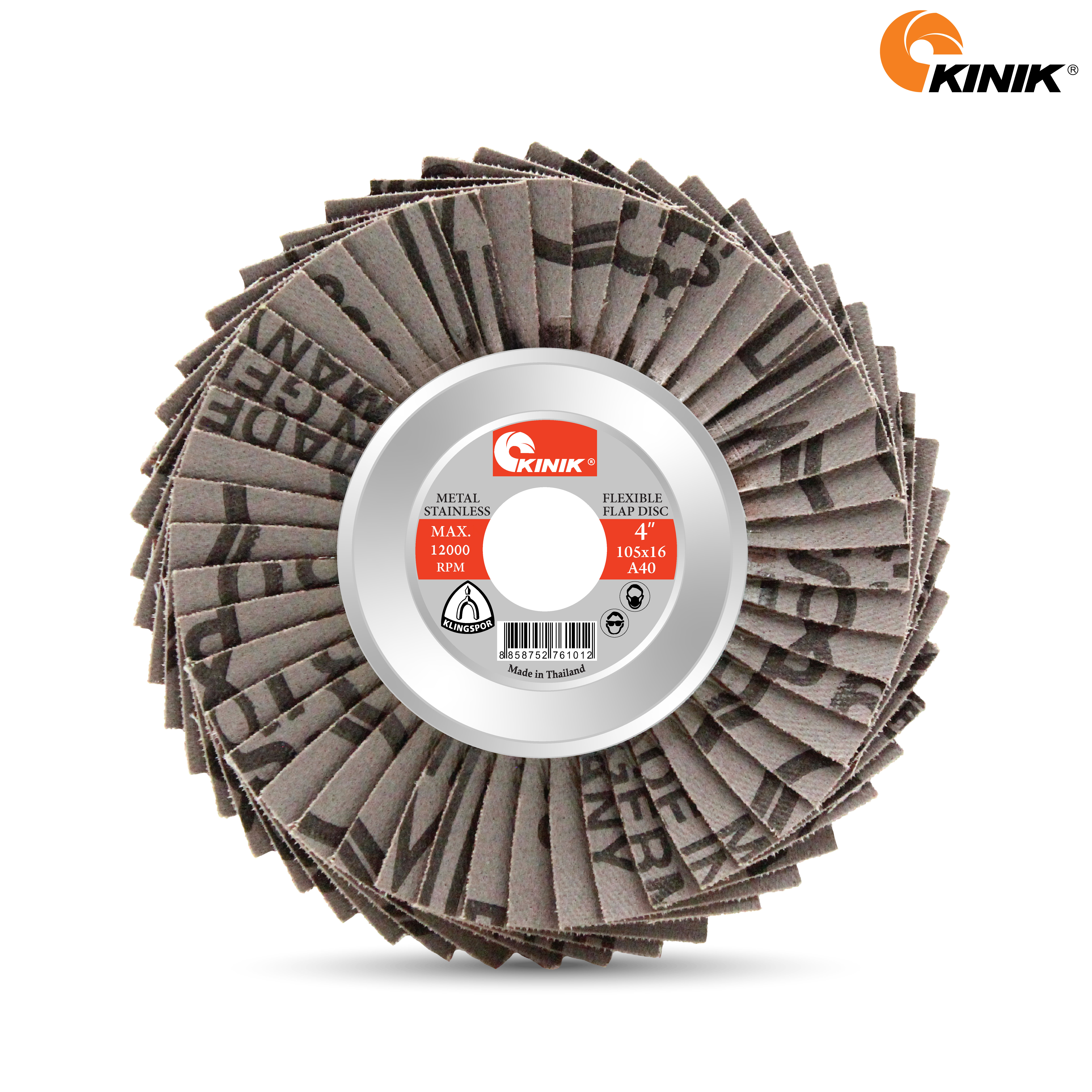 จานทรายเรียงซ้อน(อ่อน) 310 KINIK A40 105x16 mm.