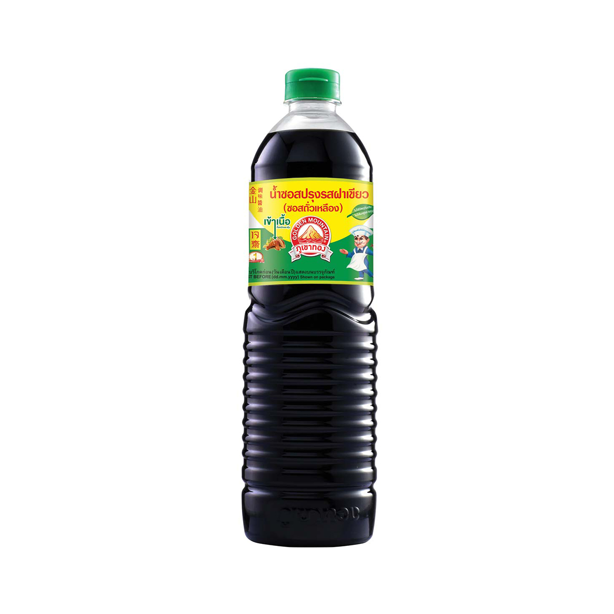 8851954101235 ภูเขาทอง ซอสปรุงรสฝาเขียว 1000ML ขวดพลาสติก