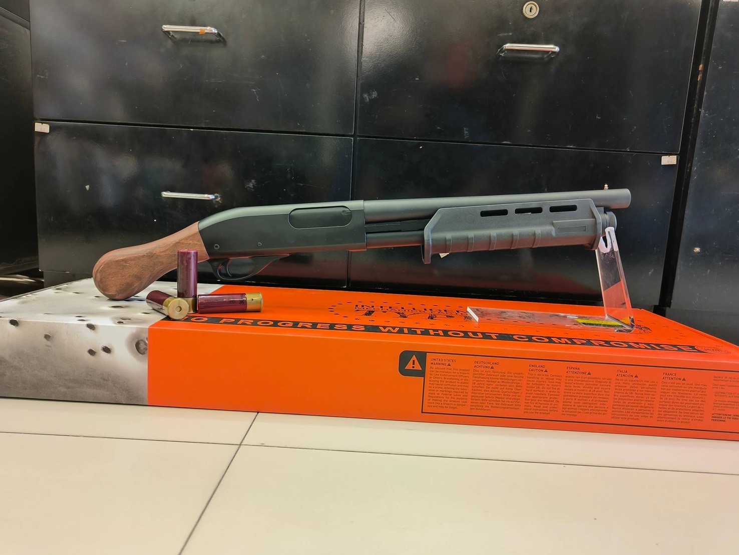 ลูกซอง M870 Pirate TAC ไม้แท้ ระบบแก๊ส - Golden Eagle 8887RW