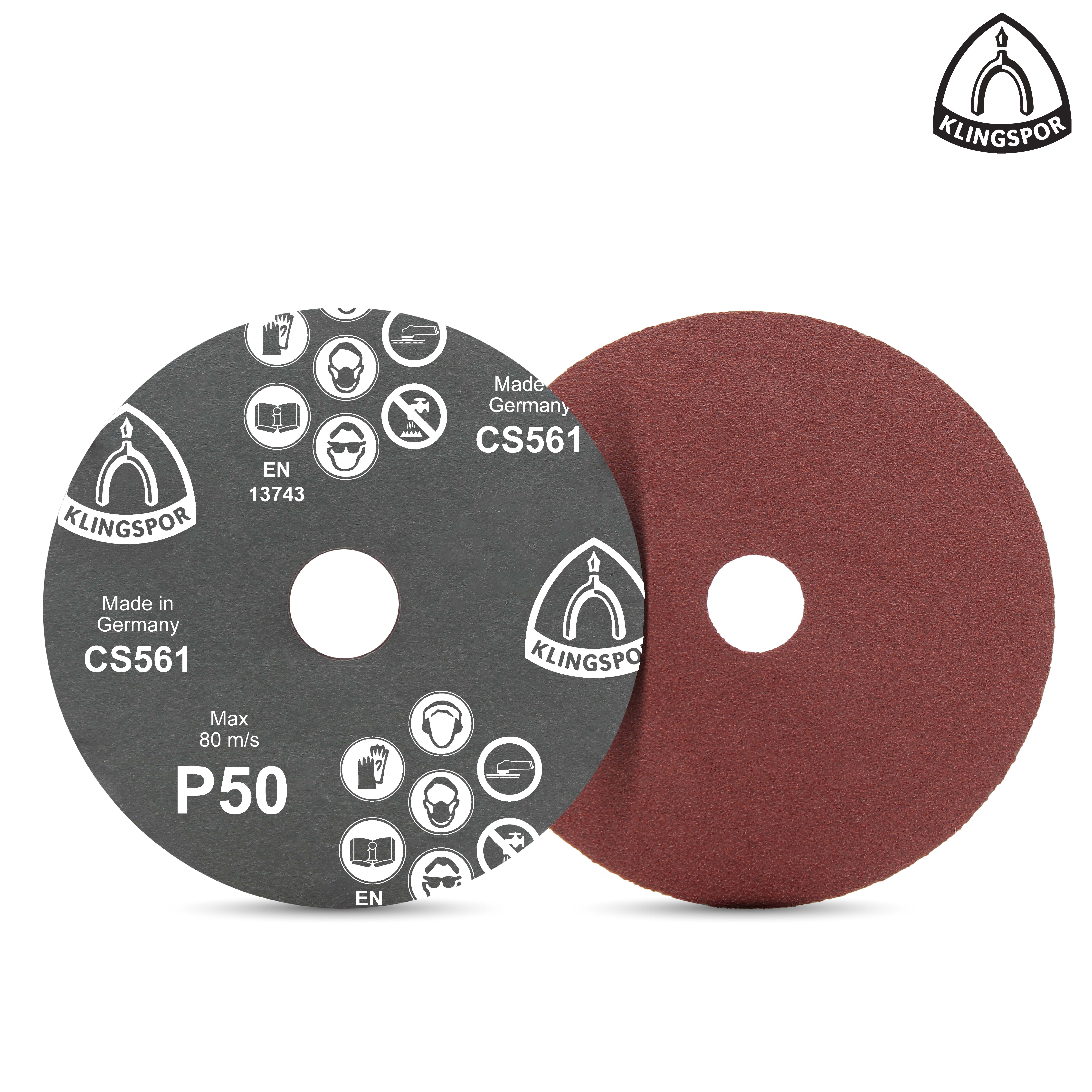 ทรายกลม KLINGSPOR 50CS561 180x22 mm.