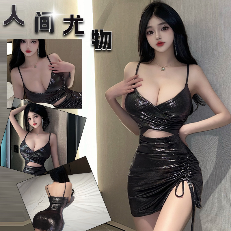 ชุดเดรสเงาเมทัลลิค เดรสเซ้กซี่ X5826