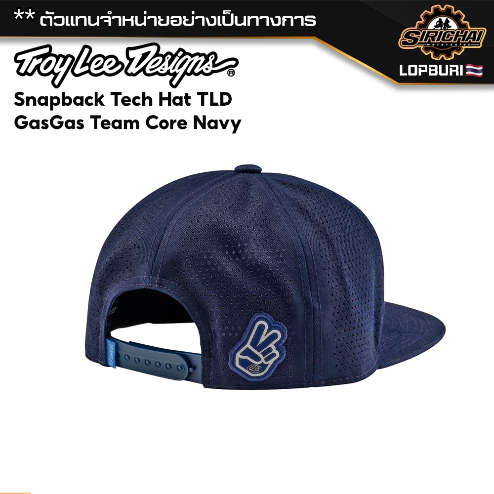 หมวกแก๊ป Troy Lee Designs Snapback Tech Hat TLD GasGas Team Core Navy ของแท้ 100%✅