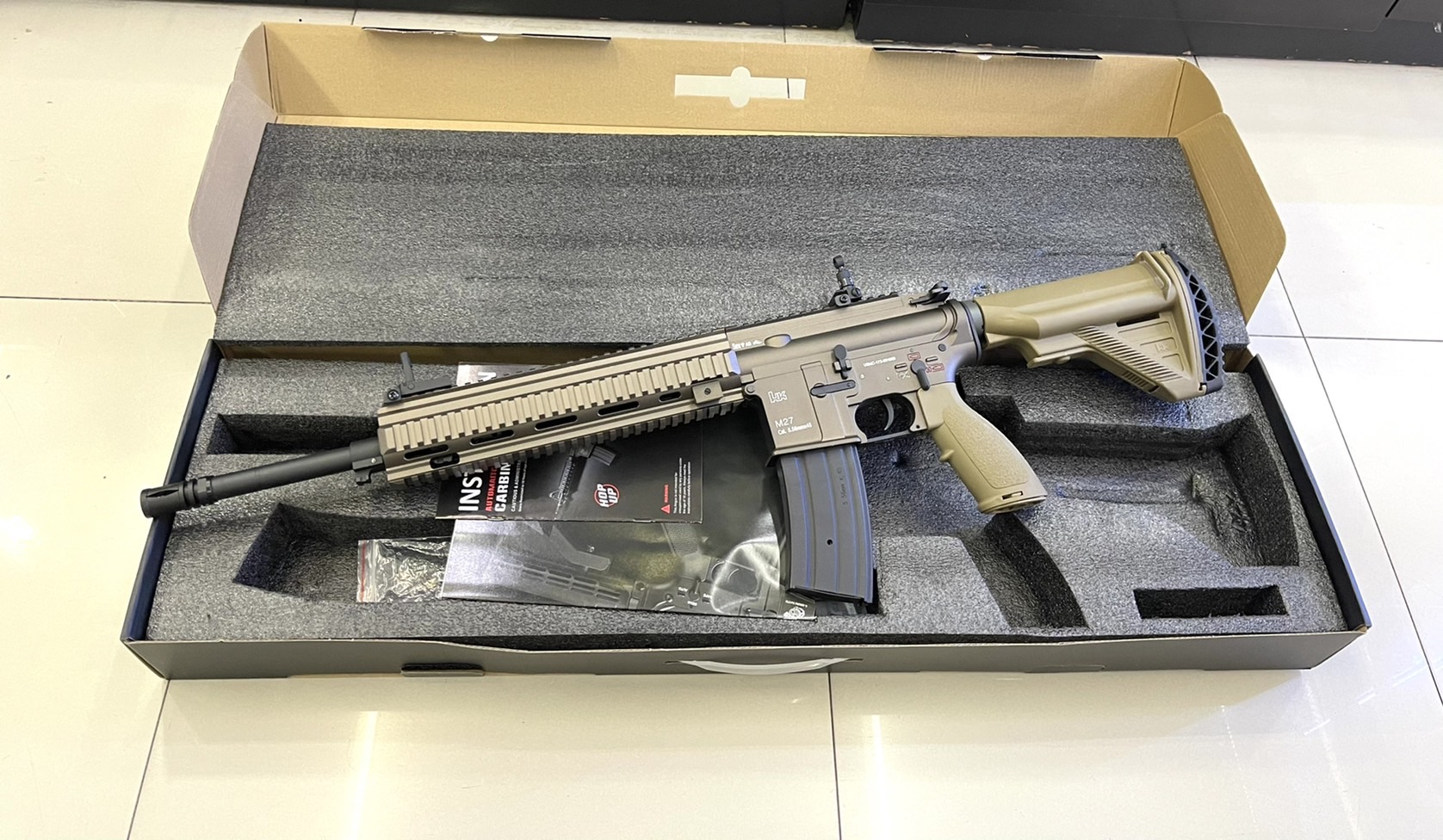 E&C 103 S2 : HK M27 IAR สีทราย บอดี้โลหะ Gen 2