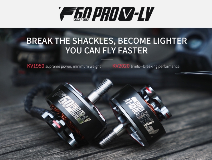 T-Motor F60PROV & F60PROV-LV 1750KV 1950KV 2020KV 3S-6S 1ชุด 4ตัว