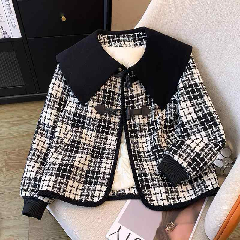 ไซด์ L-XL แบรนด์ Jingpin แท้ 100%🌸เสื้อแขนยาวผ้าทวิต กระดุมหน้า ผ้าทวิต Tweed งานวิบวับ สีขาว/ดำ ใส่ออกงาน ชุดปาร์ตี้
