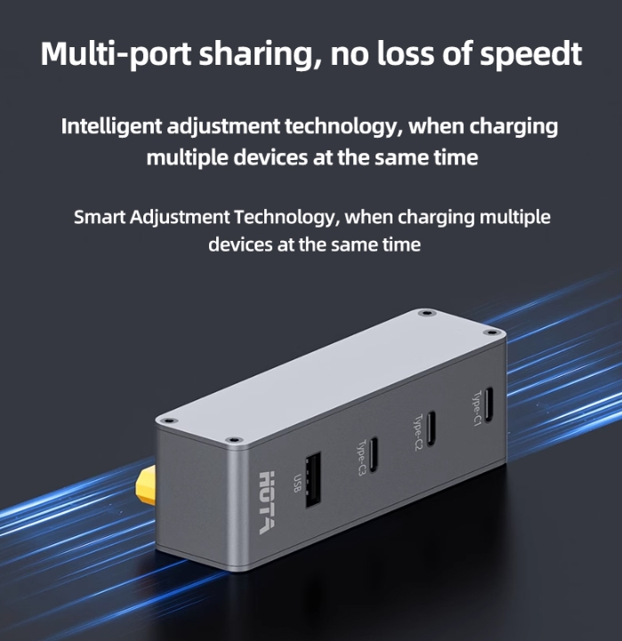 HOTA P24-248W Charger Multi-port PD Quick Charge Type C for Mobile Phone Laptop & HOTA H24 245W GaN Adapter