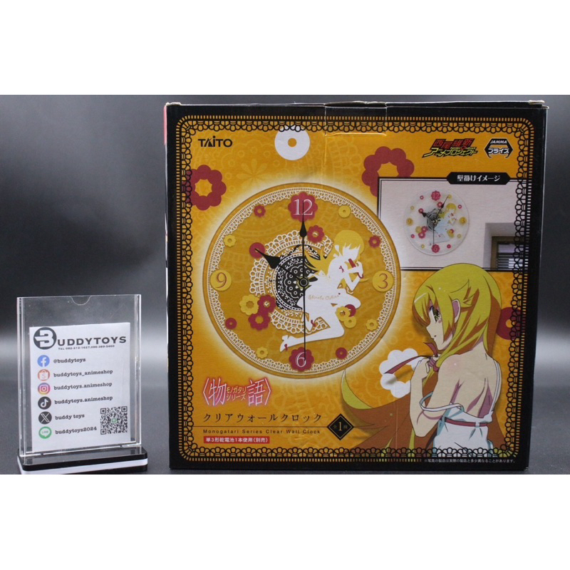 นาฬิกาแขวนแบบใสลายชิโนบุจากโมนากาตาริซีรี่ย์[Shinobu Oshino Kizumonogatari Monogatari Series -Clear Wall Clock-]