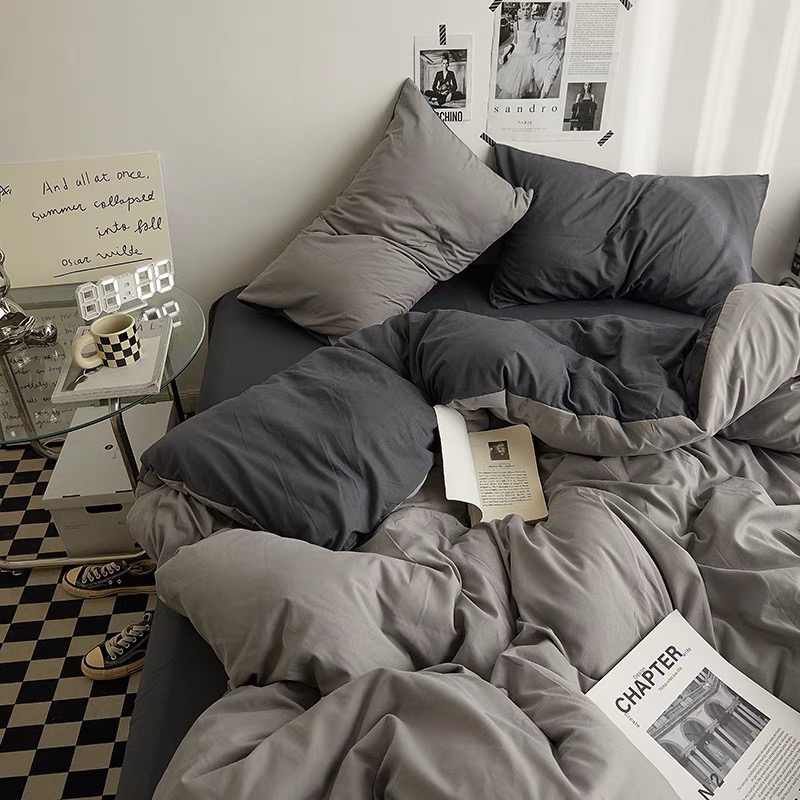 เซทผ้าปูที่นอน ขนาด 6 ฟุต ครบชุด 6 ชิ้น