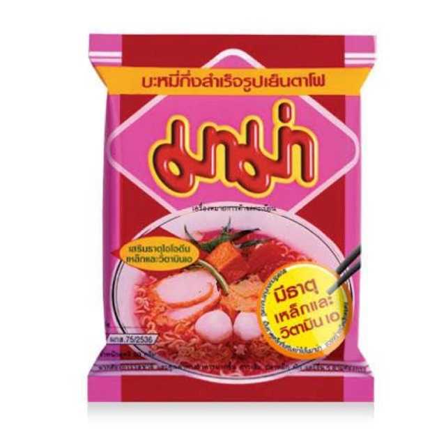 8850987101175 มาม่า รสเย็นตาโฟต้มยำหม้อไฟ 60ก. (ซอง) ชมพู