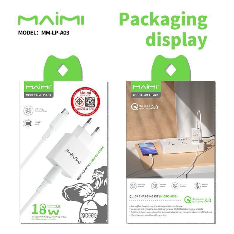 ชุดชาร์จ MAIMI MM-LP-A03 18W (EU)