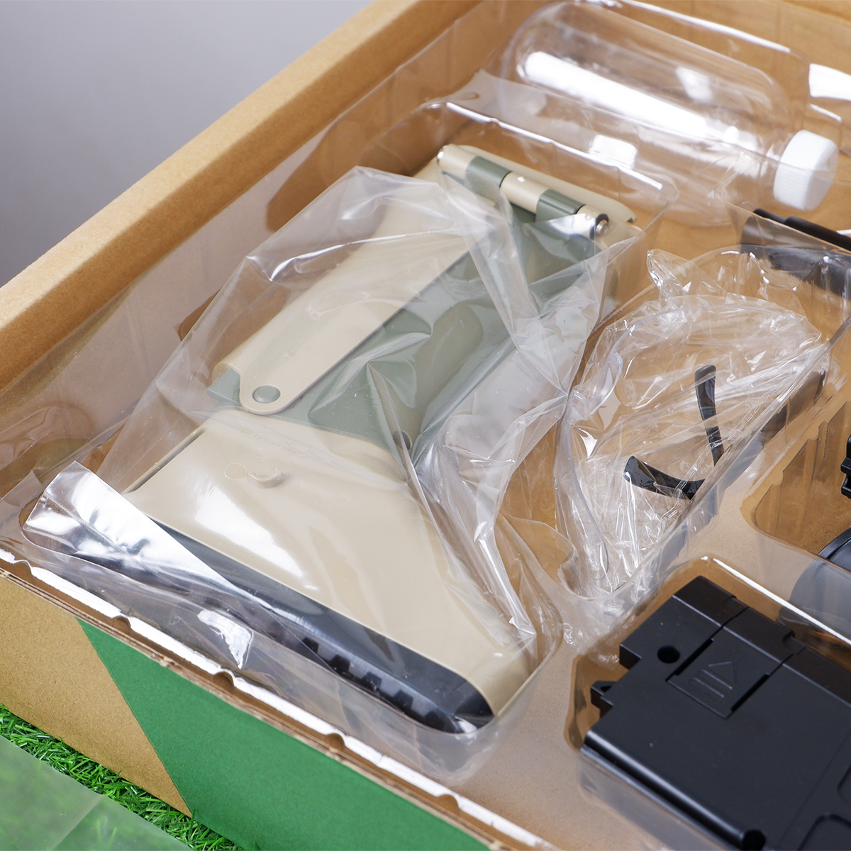 (30)SCAR สีทราย ตัวท็อป 220FPS ปืนเจลไฟฟ้า ของเล่นยิงรัวได้ Semi Auto ได้