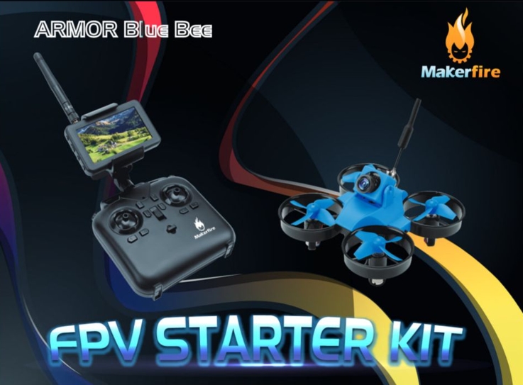 Makerfire Armor Blue Bee FPV Starter KIT 65mm ชุดโดรนเริ่มต้น โดรนจิ๋ว FPVชุดพร้อมเล่น ราคาประหยัด