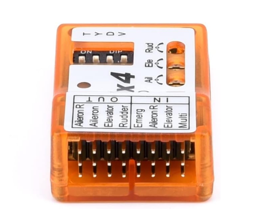 NX4 EVO Flight Controller 3D Flight Gyroscope Balance for Fixed-Wing Aircraft Support Rate/Hold/Gyro Off Mode