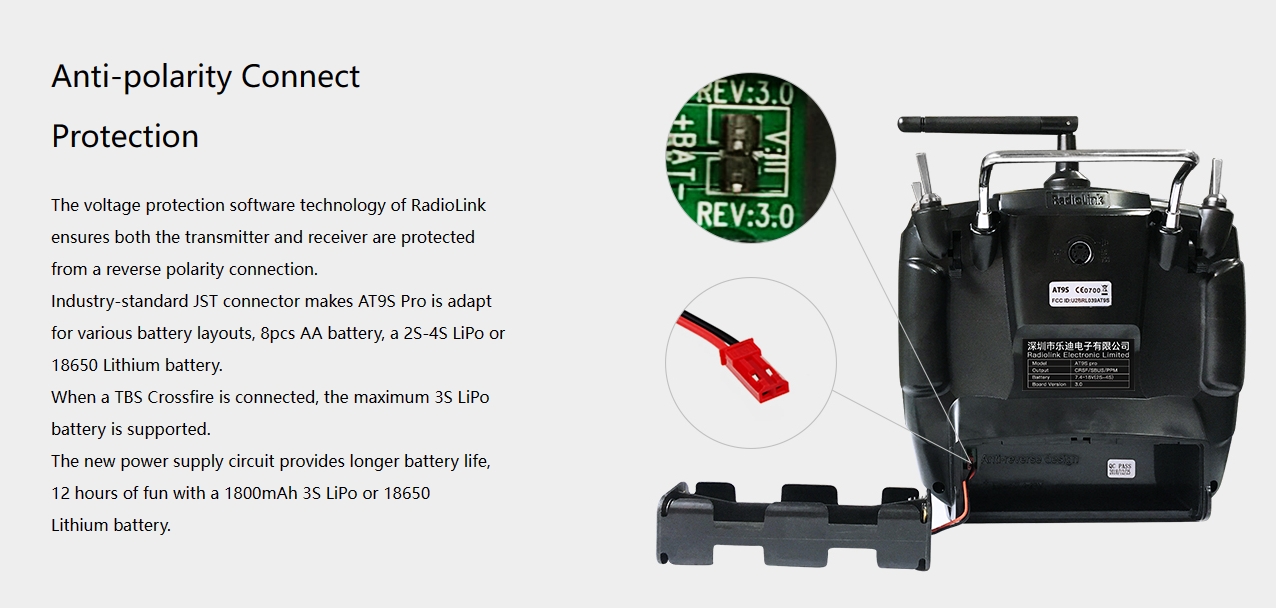 Radiolink AT9S Pro 10CH AT9S+ Receive R9DS