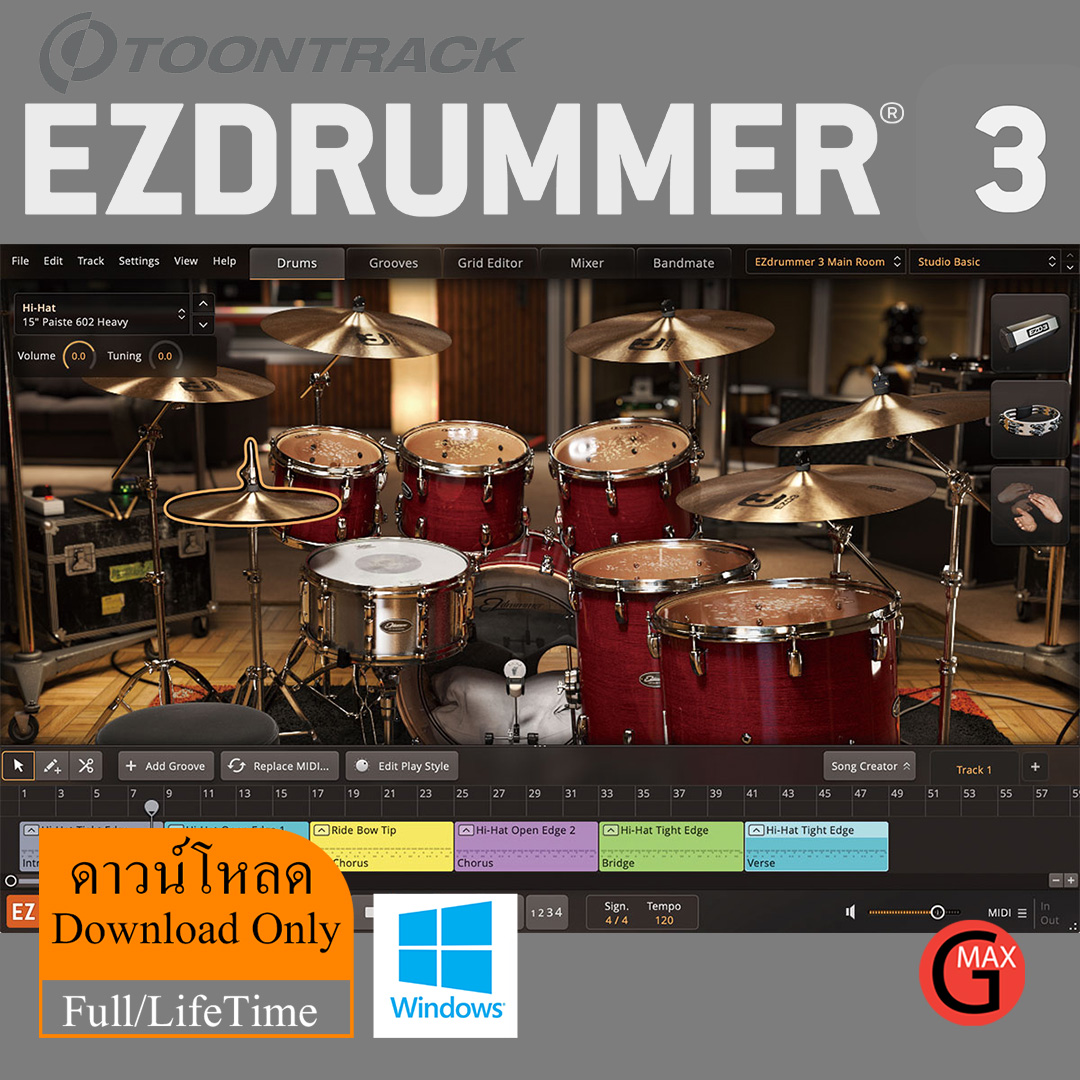 Toontrack EZdrumme 3[AAX,VST]+Core Library v2 v3 - Windows