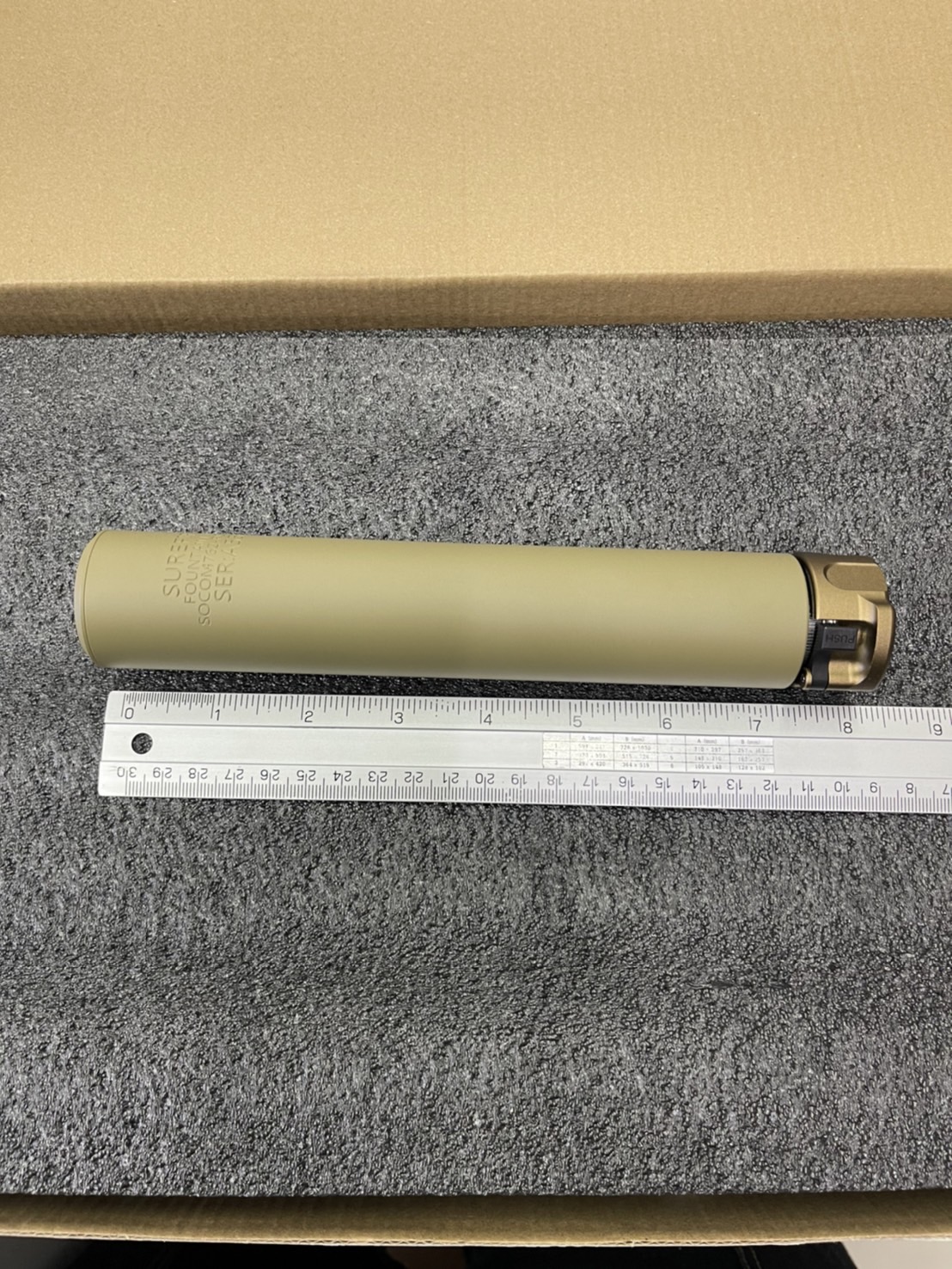 เก็บเสียงบีบีกัน Surefire Socom762 Rc Silencer 8นิ้ว