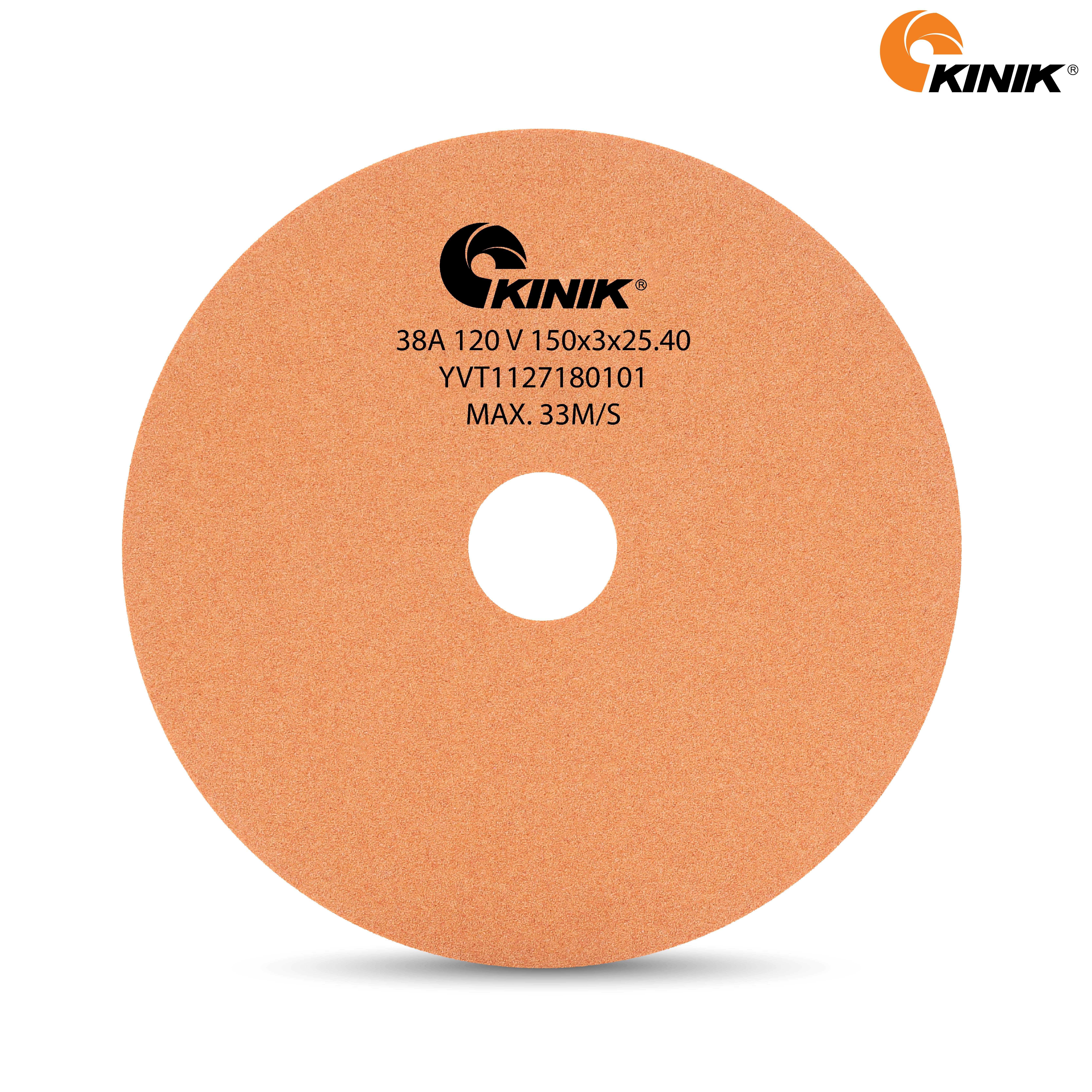 หินเจียร KINIK 38A120V1A 150x3x25.4 mm.