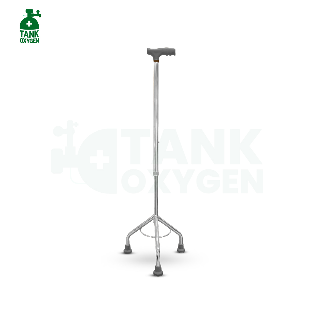 ไม้เท้าอลูมิเนียม 3 ขา (แบบหัวค้อน Tripod Cane)