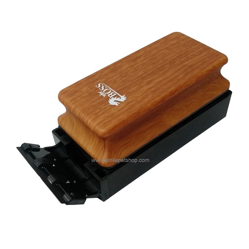 BOSS Super Magnetic Brush (แปรงขัดตู้แม่เหล็กแรงดูดสูง พร้อมใบขูดตะไคร่ สำหรับตู้ปลาที่กระจกหนา)