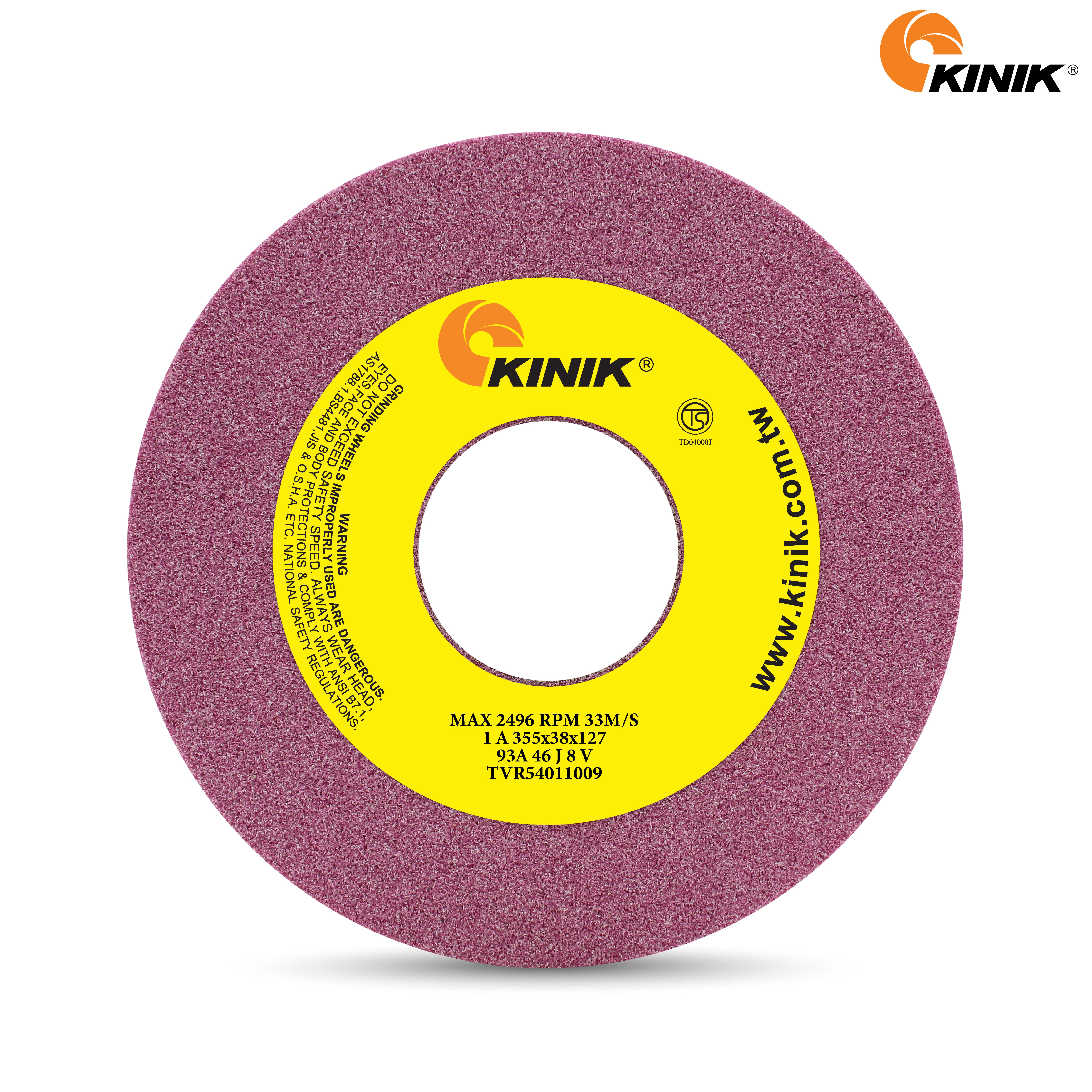 หินเจียร KINIK 93A46J8V1A 355x38x127 mm.