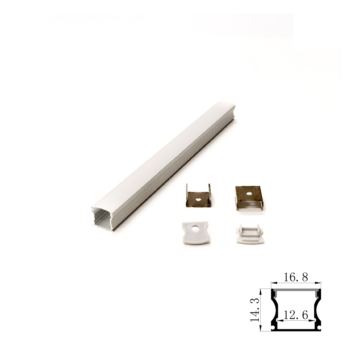 รางไฟเส้น อลูมิเนียม Track Aluminum Profile 1202