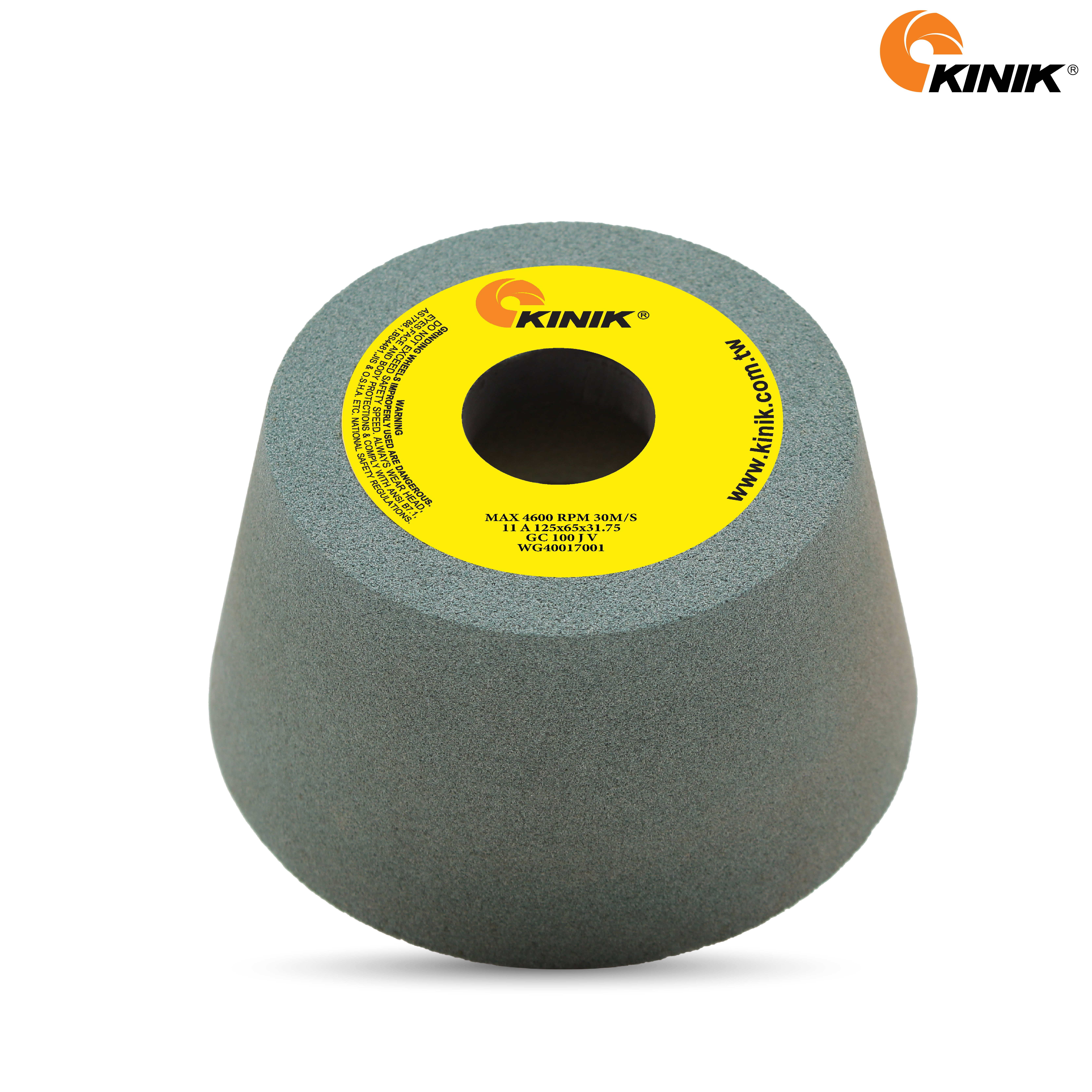 หินถ้วยเทเปอร์ KINIK GC100JV11A 125x65x31.75 mm.