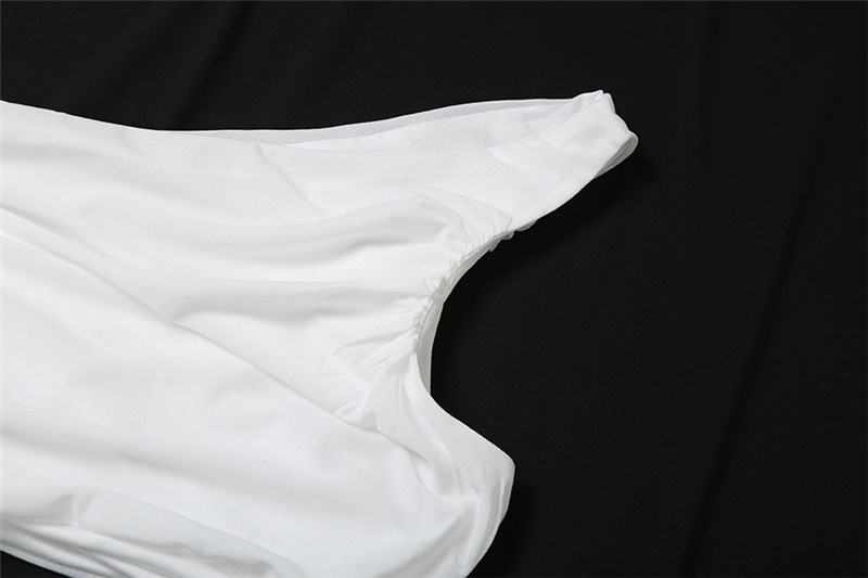 ชุดเดรส โชว์ไหล่ เว้าเอว เซ็กซี่ CN63586 พร้อมส่งในไทย