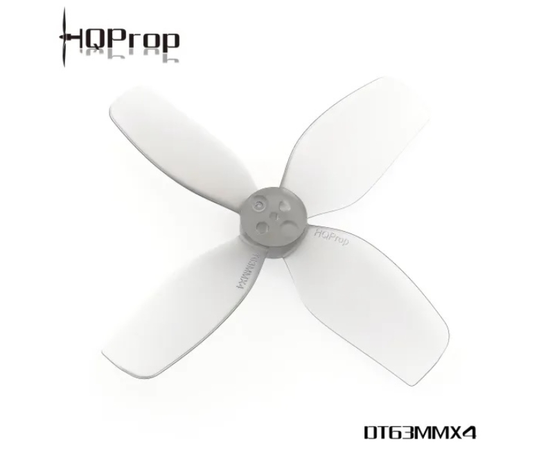 HQProp Duct-T63MMX4 Light Grey รูแกน 1.5mm สำหรับ โดรน Duct cinewhoop 1ถุง4ใบ