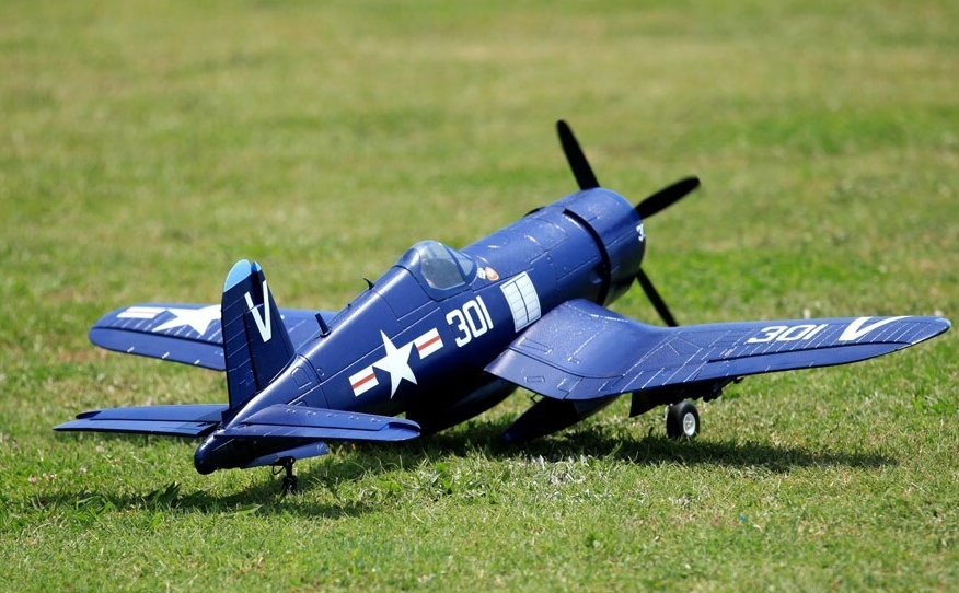 FMS F4U CORSAIR 1400MM (55.1") BLUE PNP V3 [ไม่รวมรีโมท และ แบต]