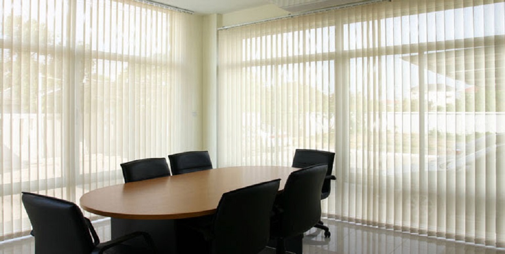 ม่านปรับแสง แบบ กรองแสง แต่ยังเห็นทิวทัศน์ภายนอก Vertical Blinds TLBs DIY ออฟฟิศ สำนักงาน สำเร็จรูป แบบ โปรงแสง Sun Screen
