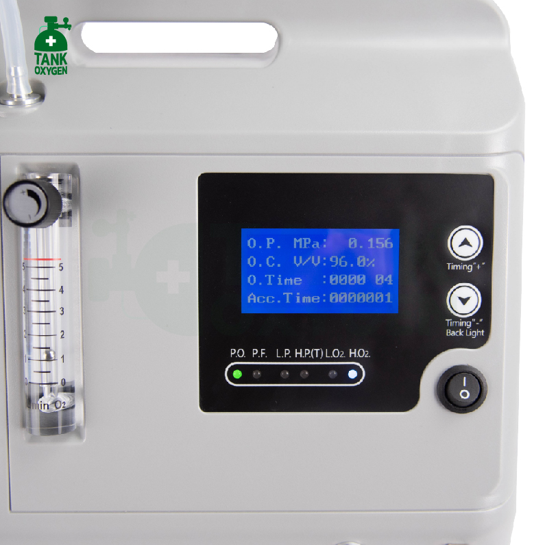 Longfian รุ่น Jay-5AW เครื่องผลิตออกซิเจน ขนาด 5 ลิตร (มี % ออกซิเจนแสดงผล) ประกันศูนย์ไทย 3 ปี