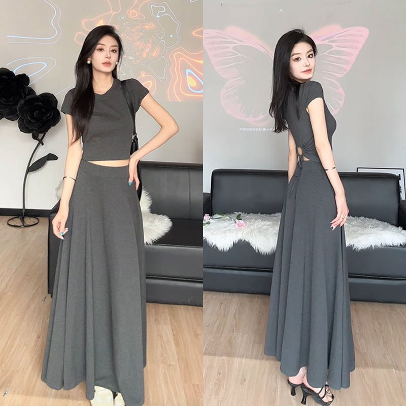 ชุดเซท เสื้อ+กป. กระโปรงยาว รหัส CN4680