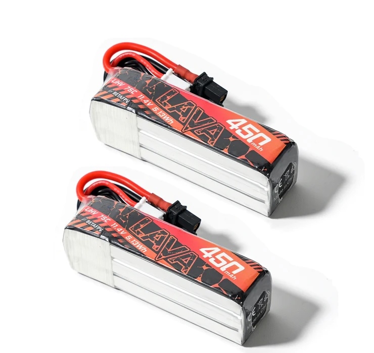 2PCS Betafpv Battery LAVA Seriel 450mah 550mah 75C XT30 แพ็ค 2ก้อน