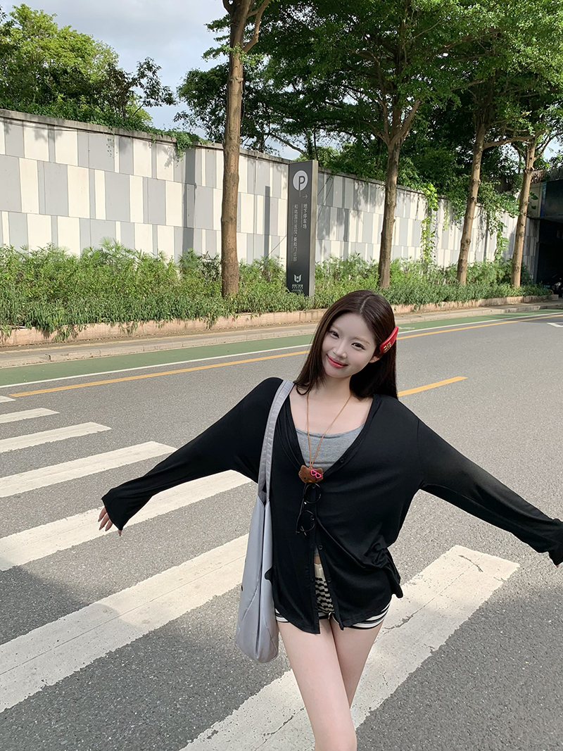 เสื้อคลุมบาง เสื้อแขนยาวซีทรู รหัส CN1158