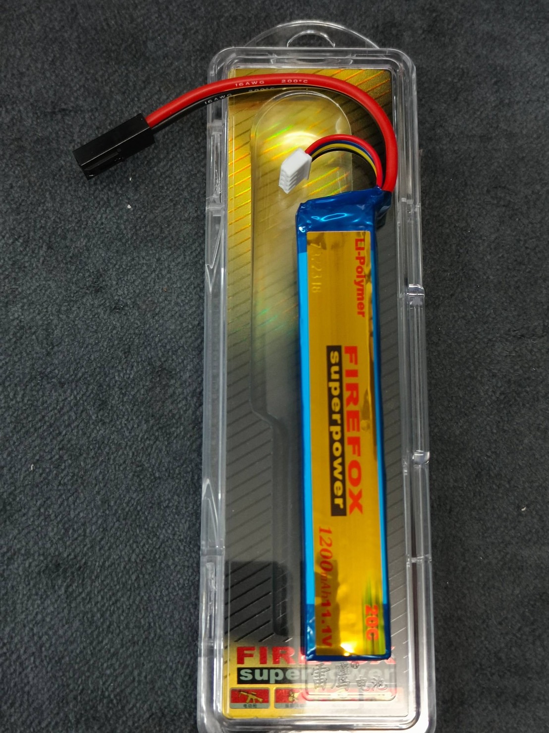 lipo แบตลิโพ FireFox 11.1V 1200mAh 20C