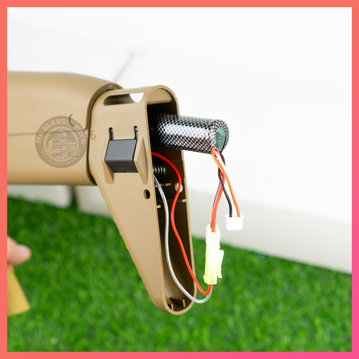 (66)SCAR สีทราย เฟืองเหล็ก 230 FPS + ยิงรัวได้ ยิงSEMI (ทีละนัด) ได้