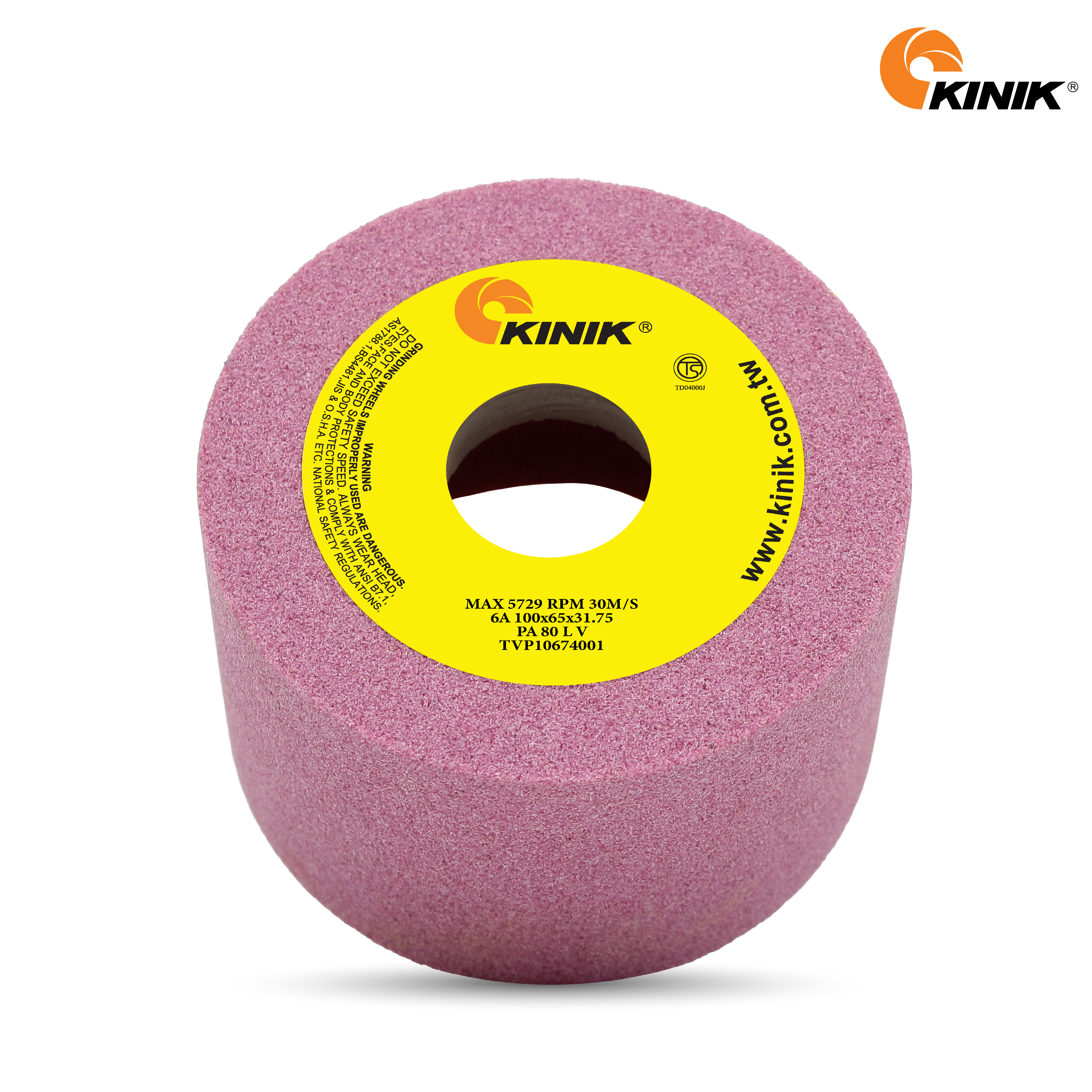 หินถ้วยตรง KINIK PA80LV6A 100x65x31.75 mm.