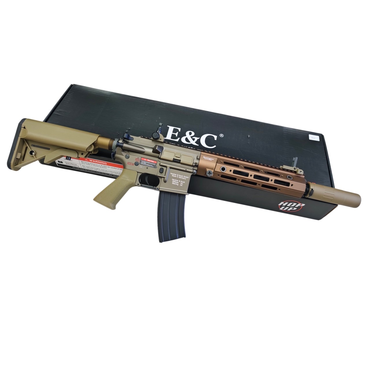 HK416 RAHG 10.5" สีทราย บอดี้โลหะ - E&C 108 S2