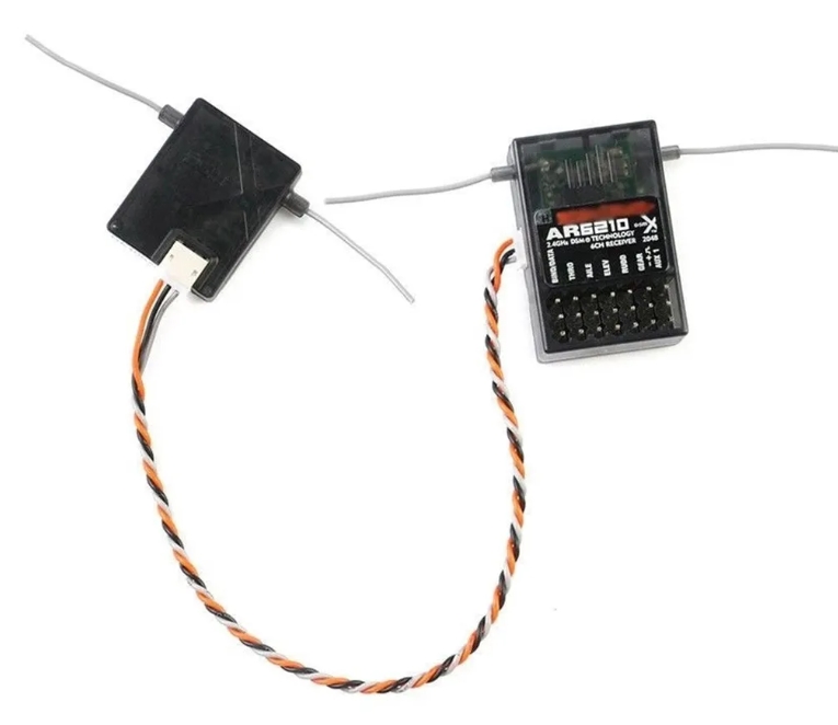 SPEKTRUM AR6210 DSM2 - DSMX 6 CH RC Receiver RX W/ Satellite รีซีฟเทียบแท้
