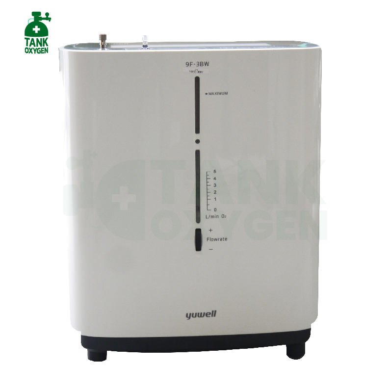 Yuwell รุ่น 9F-3BW (มีเสียงพูด) เครื่องผลิตออกซิเจน ขนาด 3 ลิตร ประกันศูนย์ไทย 3 ปี