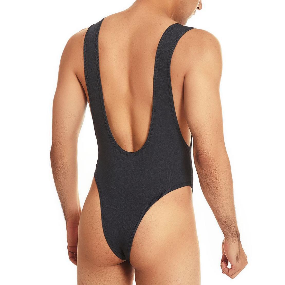 Sexyboy บอดี้สูทชาย สีดำ / สีแดง SB924