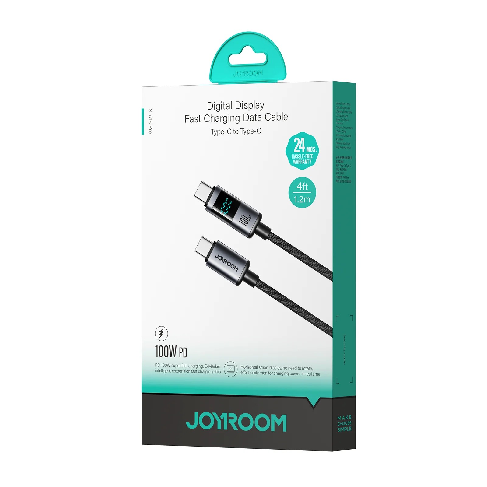 JOYROOM S-A16 Pro TC to TC 100W