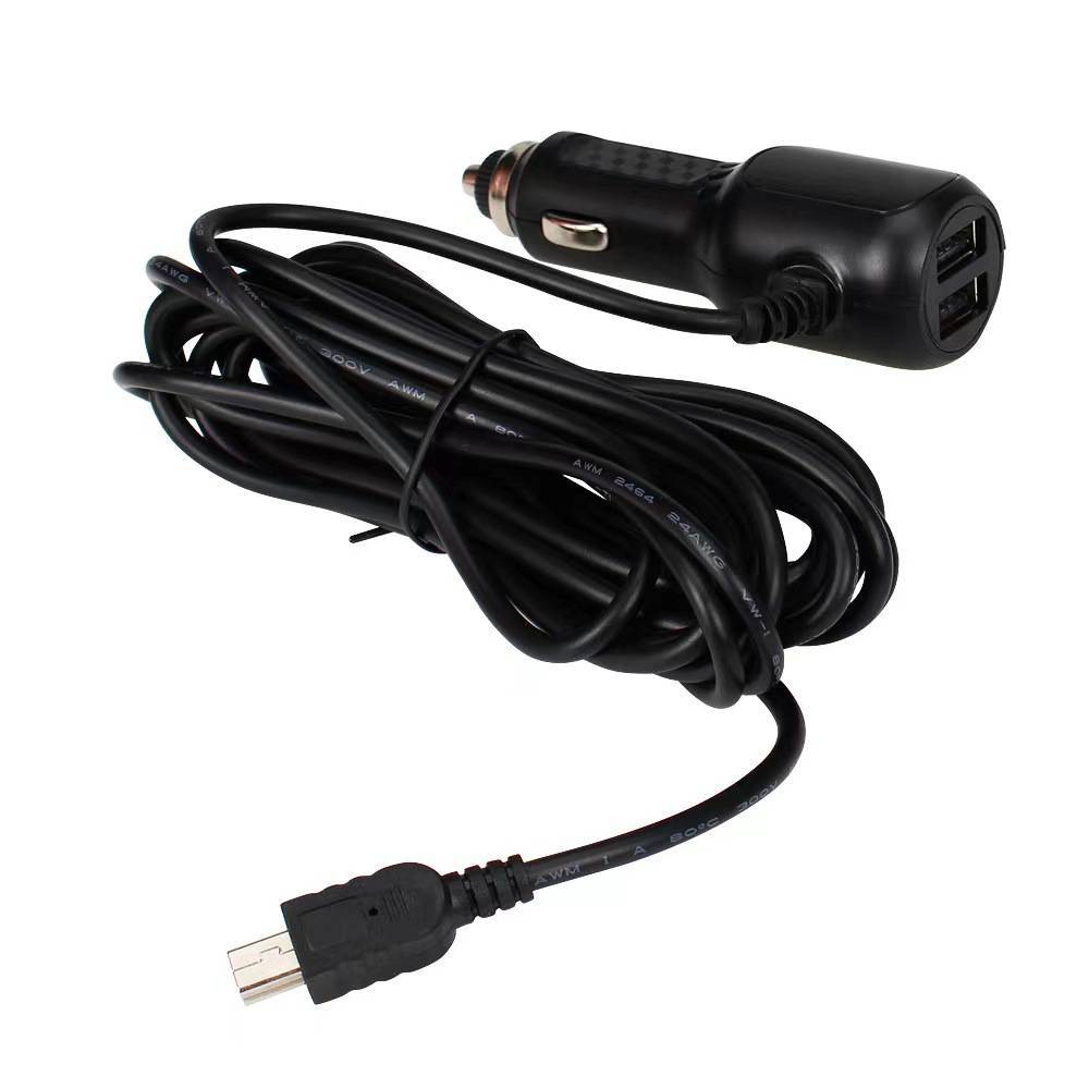 สายชาร์จกล้องติดรถยนต์ V3/2USB 3M