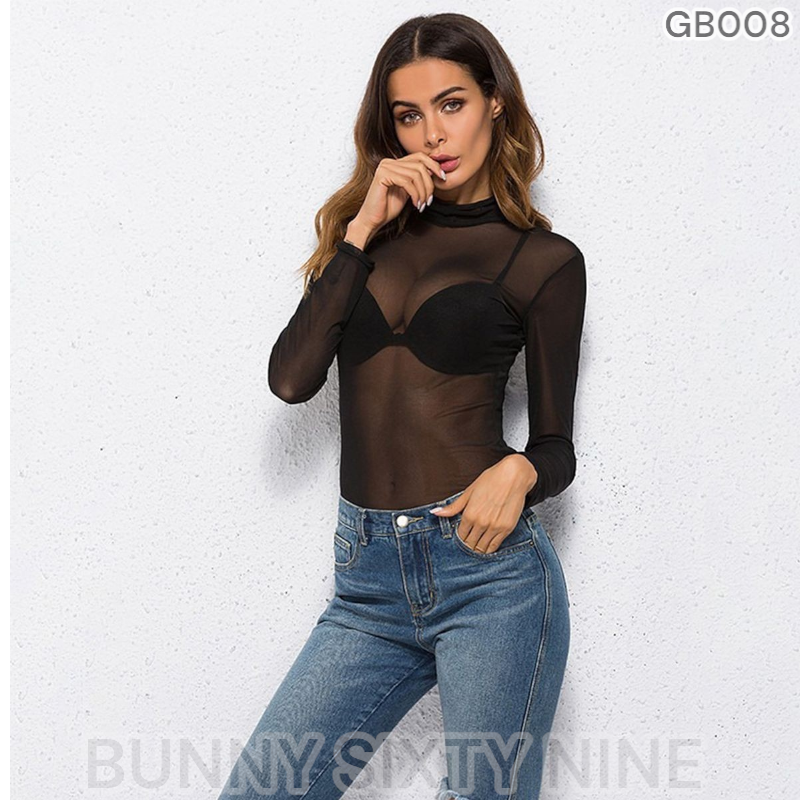 เสื้อแขนยาว ซีทรู สายฝอ รหัส GB008