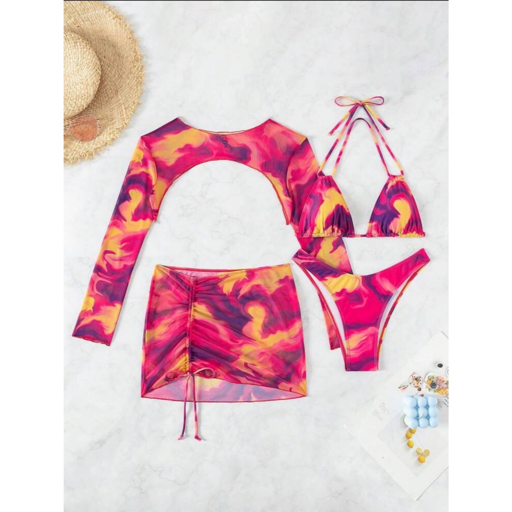 เซท บิกินี่ ไฟสุดแซ่บ ครบเซท พร้อมส่งในไทย รหัส SW053