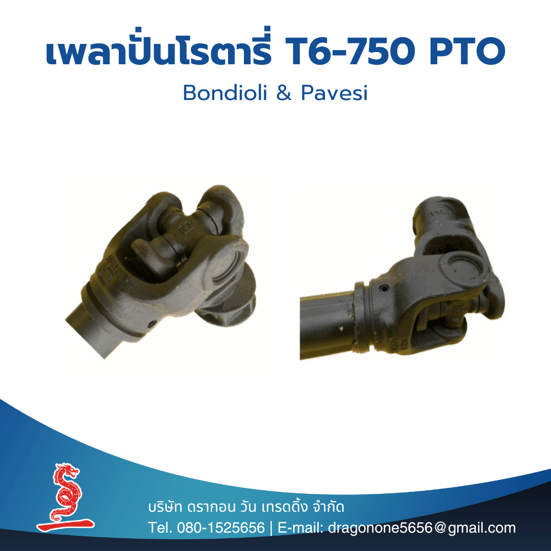 เพลาปั่นโรตารี่ / จอบหมุน T6 รุ่นหนา / ยอยปั่น T6-750 / Bondioli & Pavesi รุ่น W95CS-2821F นำเข้าจากอิตาลี