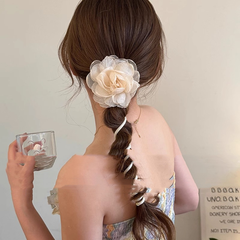 ยางรัดผมเกลียว ช่อดอกไม้ GS14