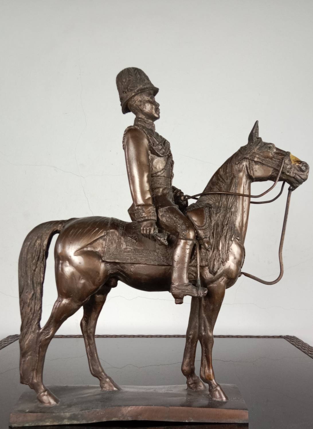 413.พระบรมรูปหล่อในหลวงรัชกาลที่5 พระบาทสมเด็จพระปรมินทรมหาจุฬาลงกรณ์ พระจุลจอมเกล้าเจ้าอยู่หัวทรงม้า(พระบรมรูปทรงม้า)