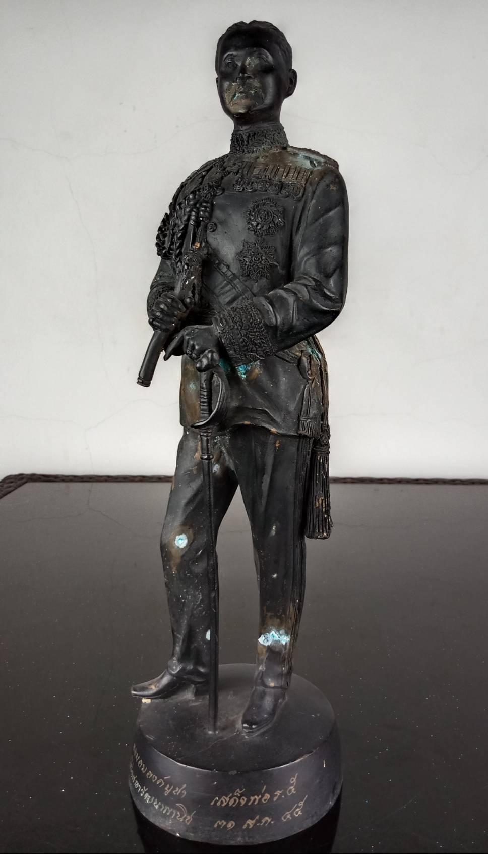 296.พระบรมรูปหล่อในหลวงรัชกาลที่5 พระบาทสมเด็จพระจุลจอมเกล้าเจ้าอยู่หัวทรงประทับยืน